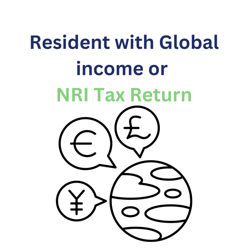 Resident with Global income or NRI Tax Return